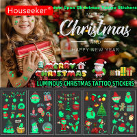 Houseeker สติกเกอร์รอยสักกลางคืนเรืองแสงสำหรับเด็กยูนิคอร์นดาวรอยสักกันน้ำชั่วคราวศิลปะร่างกายเด็กฮาโลวีนรอยสักปลอม