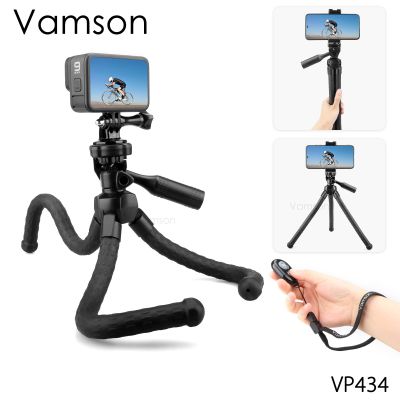 for Action Camera Mobile Phone with Handle Octopus Flexible Tripod with Wireless Remote for gopro 10 9 Accessories VP434