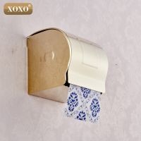 XOXO Free Shipping Promotion Modern Chrome Stainless Steel Paper Holder Box Toilet Paper Holder Tissue Holder