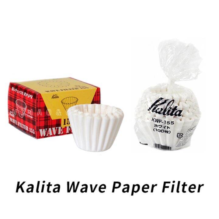 Kalita Wave Paper Filter 50 Sheets Pour Over Coffee Filter 155 for 1 To 2 Cups/185 for 2 4 Cupsr