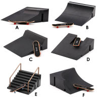 1 Set Mini Training Skating Board With Ramp Track Interesting Mini Skateboard Toys Finger Skateboards Toy Set