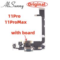 AliSunny 1Pcs ชาร์จพอร์ต Flex Cable สำหรับ 11 Pro Max พร้อมบอร์ด USB Charge Connector Fix