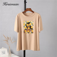 Hirsionsan Gotic Graphic T Shirt Women 2021 New Fashion Aesthetic Lemon Print Summer Tops Korean Cotton Short Sleeve Female Tees