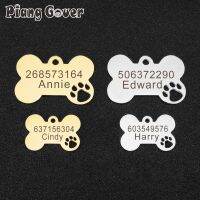 ♟☌ Hollow Out Bone Pet Dog DIY Custom Anti-Lost Personalized Name Cat Collar Pet Pendant Necklace Chain Accessory