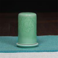 【gzyh】Celadon ที่ใส่ไม้จิ้มฟันรูปกุหลาบ,ชุดเครื่องใช้บนโต๊ะอาหารเซรามิกโถสำลีสำหรับห้องรับแขกตั้งโต๊ะเครื่องประดับตกแต่งกล่อง