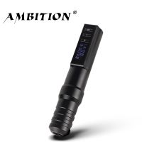 Ambition Professional Wireless Tattoo Machine Pen with Portable Power Coreless Motor Digital LED Display For Body Art