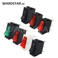 KCD3 2/3Pin Rocker Switch ON-OFF 15A/16A 250V 125V AC with Light Power Switch Electrical Equipment Waterproof Cover 13.5x31mm