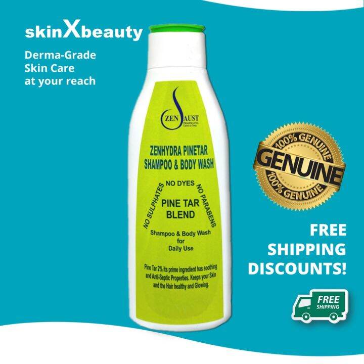 ♞Zen Hydra Tar Soap Shampoo 200 ml ZenHydra Psoriasis Eczema Pine Tar