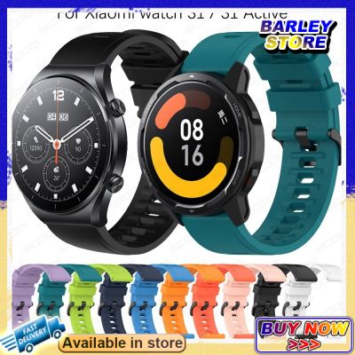 【Barley】สายนาฬิกาข้อมือซิลิโคน สําหรับ Xiaomi MI Watch S1 Active MI Watch Color sport 2