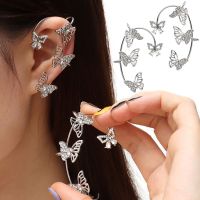 New Jewelry Women Men No Pierced Tragus Earrings Ear Wrap Rhinestones Ear Cuff Non Piercing