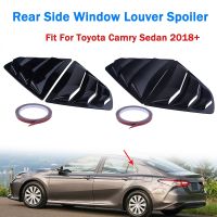 Car Rear Side Window Louver Spoiler Panel 1/4 Quarter Window Fit For Toyota Camry Sedan 2018 2019 Accessories 1 Pairs