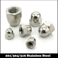 M8 M10 M12 M8x1 M8x1 M10x1 M10x1 M12x1 M12x1 304 Stainless Steel Fine Thread Decorate Nuts Hexagon Hex Domed Cap Cover Acorn Nut