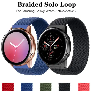 20mm 22mm Universal Elastic Nylon Solo Loop for Samsung Galaxy Watch Active  2 3 Adjustable Watch Strap for Huawei GT2 Wristband