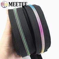 ∏❆ﺴ 3/5/10Meters Meetee 3 5 8 Nylon Zipper Coil Colored Teeth Open-End Zippers for Clothes Bags Repairs Kit Zips Sewing Accessories