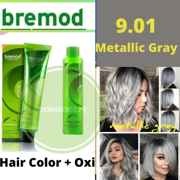 BREMOD Metallic Gray Hair color Set with Oxidizing Cream(100ML) | Lazada PH BREMOD Metallic Gray Hair color Set with Oxidizing Cream(100ML) | Lazada PH