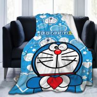 DORAEMON ผ้าห่มขนแกะไมโครนุ่มพิเศษ,ผ้าห่มดิจิตอลพิมพ์ลายแอร์ผ้าห่มไมโครขนแกะนุ่มสำหรับโซฟาเตียงนอนห้องนั่งเล่น