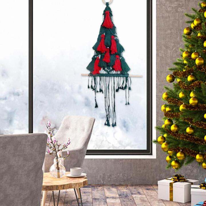 christmas-boho-macrame-ornaments-woven-christmas-tree-hanging-boho-ornaments-christmas-party-woven-decorations-wall-hanging-with-wooden-stick-efficiently