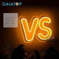 GAIATOP สำหรับสวิทช์ LED นีออนเข้าสู่ระบบนีออนไฟ LED เล่นเกมไฟกลางคืนสำหรับห้องบาร์เด็กไปที่ห้องที่มีป้ายประดับห้อง