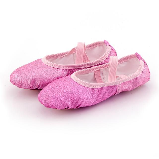 รองเท้าบัลเลต์รูปคุณภาพดีสำหรับเด็กผู้หญิง-รองเท้าเต้นการแสดงโรงเรียนอนุบาล39-s-ใหม่