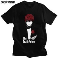 Mens Manga Death Note Light Yagami T Shirt Short Sleeve Cotton T-shirt Leisure Anime Tee Shirt Japanese Manga Fan Apparel Merch XS-6XL