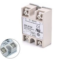 1x โมดูลโซลิดสเตทรีเลย์ SSR-25DA 40A SSR-40DA 3-32V DC เป็น24-380V AC แทนที่