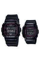 Casio G-Shock - BABY-G นาฬิกาข้อมือคู่ผู้ชายผู้หญิง สายสเรซิ่น รุ่น SLV-18B-1 G-SHOCK x Baby-G LIMITED EDITION PAIR MODEL - สีดำ