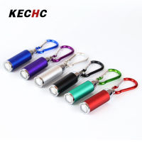 KECHc ไฟฉายจิ๋วซูมได้แบบ Led ไฟฉายส่องไฟแข็งแรงพร้อมจี้พวงกุญแจของขวัญหัวเข็มขัดปีนเขาสุดสร้างสรรค์