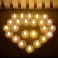 50Pcs/Set Yellow Led Battery Operated Flameless Tealight Wedding Christmas Electronic Candle Tea Light Gift