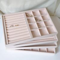 【JH】 Soft Stackable Jewelry Tray Display Storage Earrings Necklace Organizer Holder