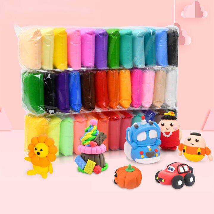 12 / 24pcs Children Colorful Clay super light clay air dry clay
