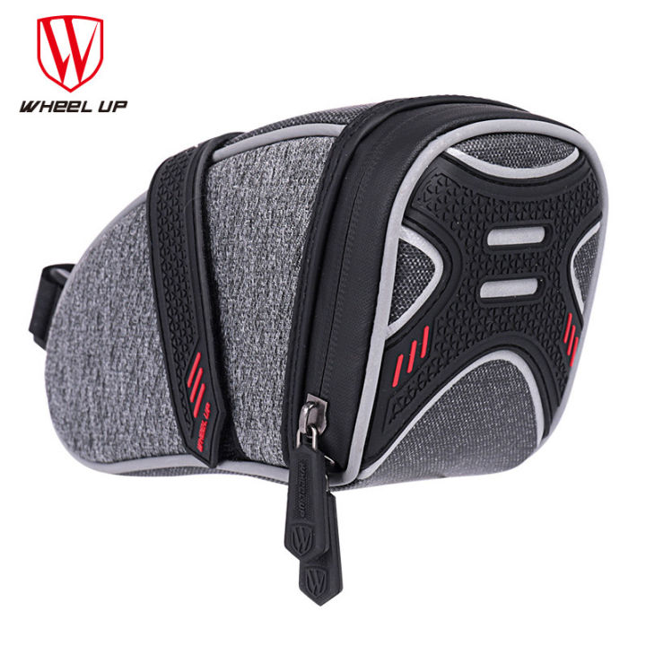 wheel-up-waterproof-bicycle-saddle-bag-with-light-hook-bike-tube-rear-tail-seatpost-bag-อุปกรณ์จักรยาน