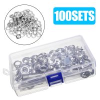 100 Sets 10mm Grommet Metal Eyelet Set With Installation Tools Kit DIY Craft Accessories For Leather Craft Clothes Accessories