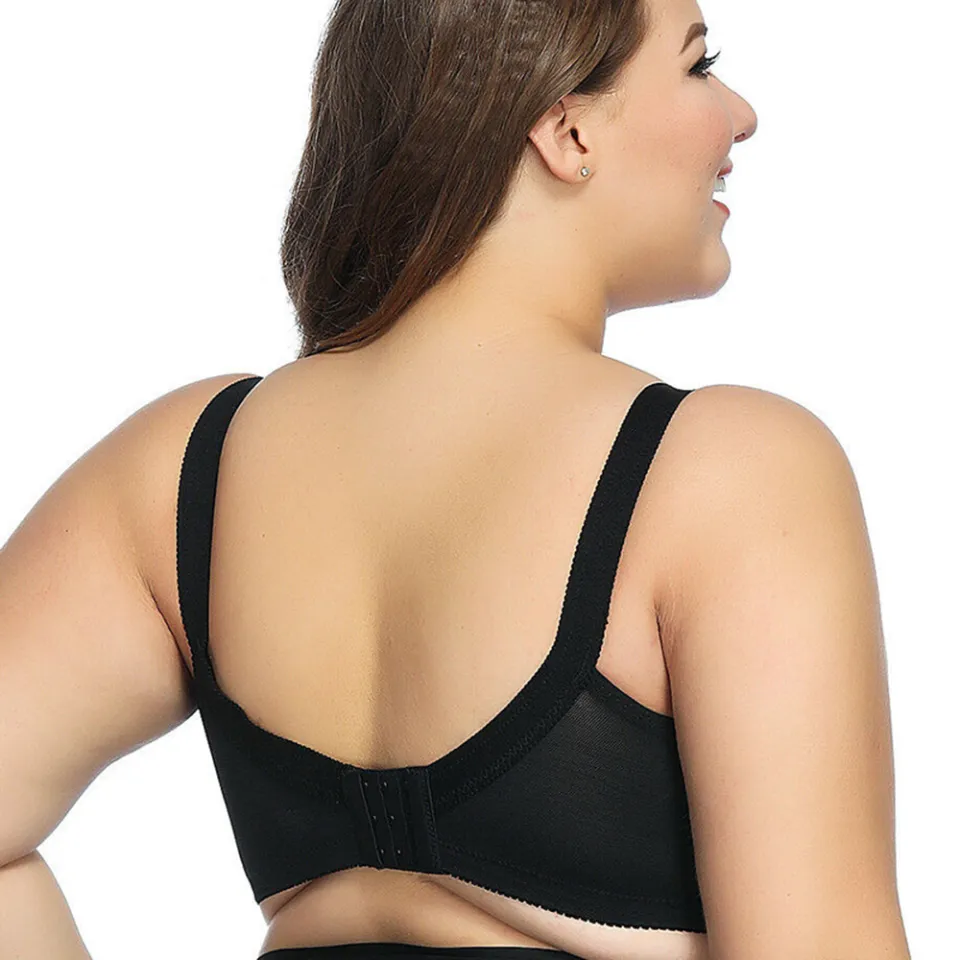 Big Minimizer Bras Plus Size Lace Bra Women Unlined Full Coverage