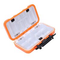 Multi-Function Fishing Storage Box Waterproof Double Layer Orange Plastic Box Hook Accessories Fishing Gear Fishing Supplies Box Set