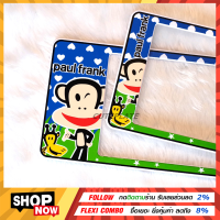 ?Bestsaler? กรอบทะเบียน PAUL FRANK กรอบป้ายทะเบียนการ์ตูน ลายพอลแฟล้ง แถมฟรี ชุดน็อตในกล่อง ใส่รถ1คัน มี2แผ่น ✔️มี3ขนาด รหัสPF3