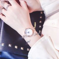 【Hot Sale】 Small quartz watch girl student Korean version simple ulzzang temperament bracelet style thin strap casual atmosphere