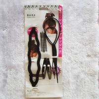 ชุดจัดแต่งทรงผม อุปกรณ์ช่วยเกล้าผม ถักเปีย กิ๊ฟดำ Braiding Braider Tool Set เสริมทรงผม สไตล์เกาหลี จัดทรงง่ายทันสมัย 1 เซต