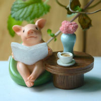 Creative Lovely Pig Animal Doll Office Decoration Room Desktop Home Decor Ornaments Cartoon Animal Figurine Birthday Gifts