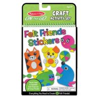 [142ชิ้น] รุ่น 9420 ชุดกิจกรรมตกแต่งสติกเกอร์รูปสัตว์ Melissa &amp; Doug On-the-Go Crafts - Felt Friends ส่งเสริมการมีสมาธิ การออกแบบ ของเล่น มาลิซ่า 4 ขวบ