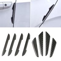 【CW】 4Pcs Car Side Door Protector Strip Anti-collision Scrape Guard Guards Handle Cover Sticker Carbon