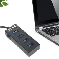 [HOT HAIXWLXKWW 589] 1.2M ยาว4พอร์ต USB Hub Splitter Extender 5Gbps อะแดปเตอร์ USB3.0โน้ตบุ๊คความเร็วสูงสำหรับ Windows