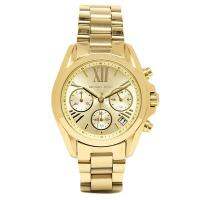 นาฬิกาผู้หญิง MICHAEL KORS Bradshaw Chronograph Champagne Dial Gold-tone Ladies Watch MK5798 สายสแตน