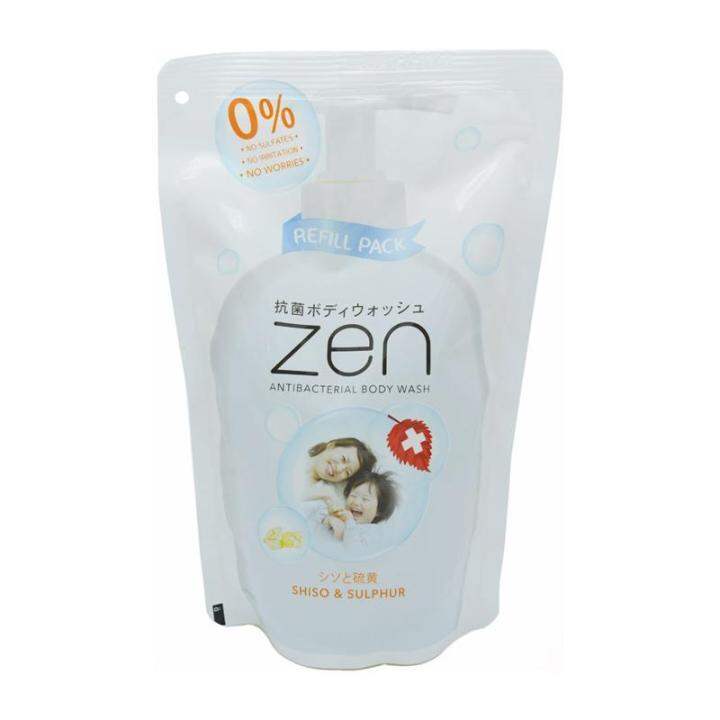 ZEN Anti Bacterial Body Wash Shiso & Sulphur Refill 450ML Lazada
