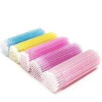 Hot 1000Pcs แปรงไมโครแบบใช้แล้วทิ้ง Cotton Swab ขนตาแต่ละตัว Microbrush ลิปสติก Lash ถอด Lash Extension อุปกรณ์เสริม