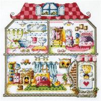 【CC】 SO366 Stich Cartoon Painting Cotton Fabric Needlework Embroidery Crafts Counted Cross-Stitching Kits