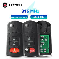 KEYYOU BGBX1T478SKE125-01สำหรับมาสด้าที่สำคัญ4D63ชิปกุญแจรีโมทสำหรับมาสด้า3 5 6 CX-7 CX-9 MX-5 Miata 315เมกะเฮิร์ตซ์สมาร์ทกุญแจรถ