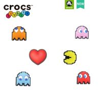 cross jibbitz แท้ อุปกรณ์เสริมหัวเข็มขัด cross Pac-Man แบบถอดออกได้ สําหรับตกแต่งรองเท้า cross