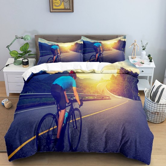 Aa của tôi, bb của tôi xe đạp đi xe đạp in bộ đồ giường ngủ phong cách thể - ảnh sản phẩm 5