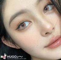 (COD) คอนแทคเลนส์พริตตี้ดอล | Pretty doll Contact Lens | รุ่น Hugo  ค่าสาย | สี Gray,brown +0.00-6.00