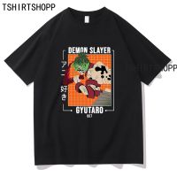 Daki และ Gyutaro Tops Anime Demon Slayer T เสื้อ Kimetsu ไม่มี Yaiba การ์ตูนสบายๆผ้าฝ้ายผู้ชายฤดูร้อนเสื้อยืดS-5XL